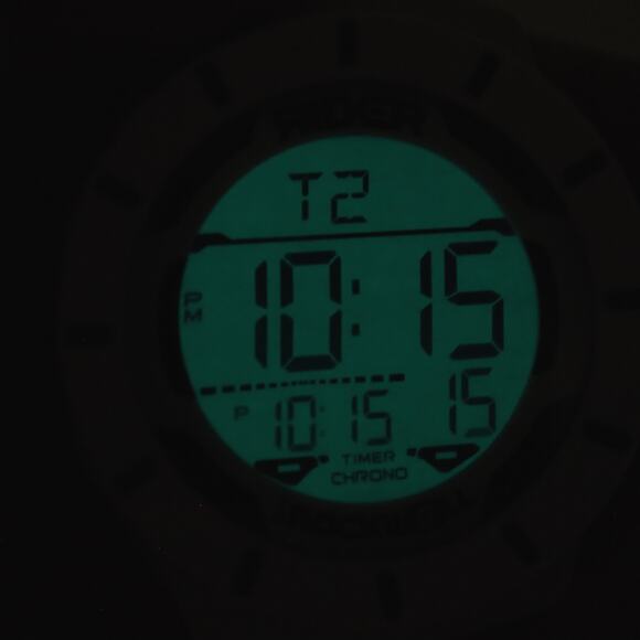 Rider by Rockwell Mens White Digital Sport 49mm Watch Chrono Alarm New Battery - Picture 7 of 12